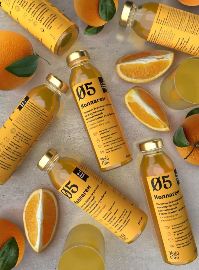05. Напиток Коллагеновый с глюкозамин сульфатом безалкогольный негазированный 330 мл