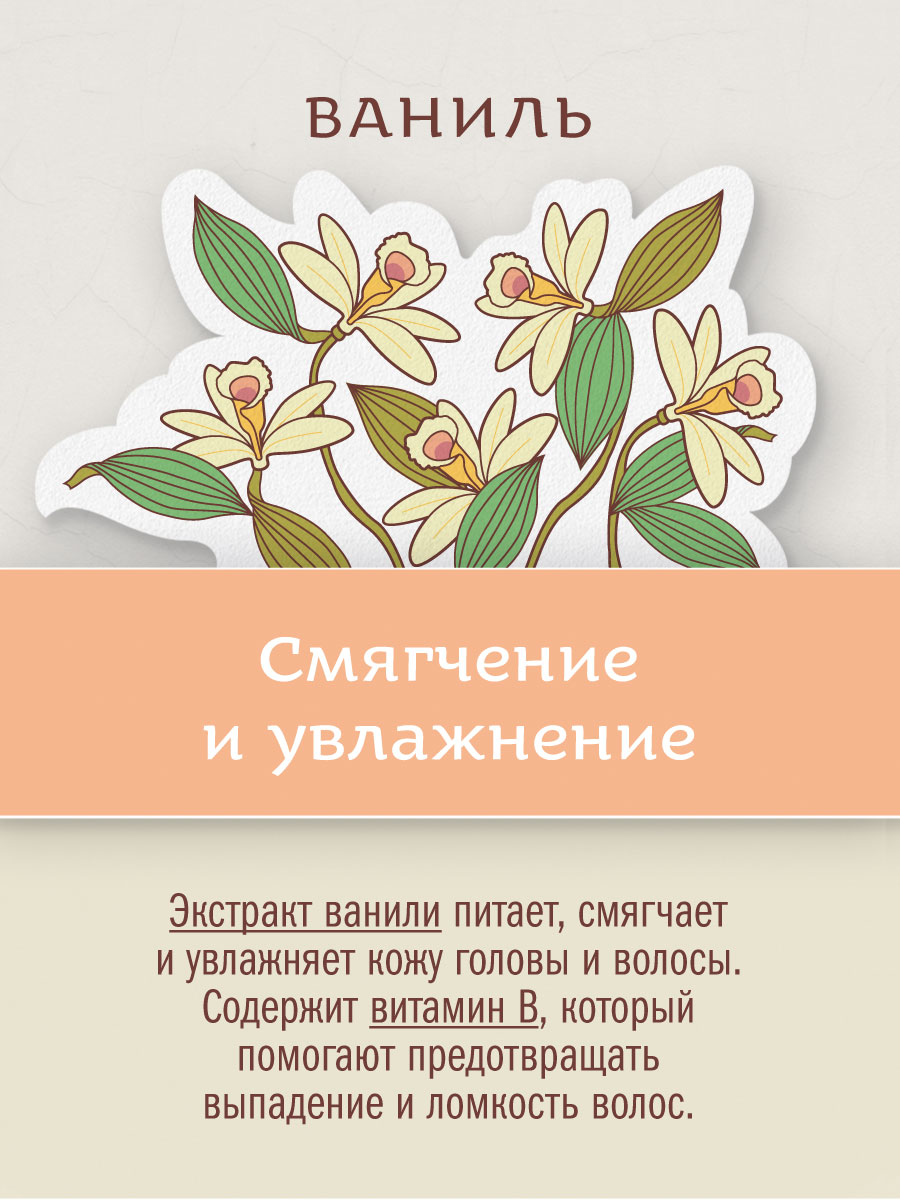 Бальзам-ополаскиватель ДЖАТАМАНСИ И ВАНИЛЬ с протеинами пшеницы и маслом жожоба аюрведический 250 мл