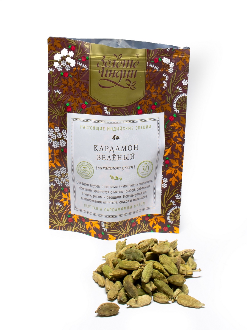 Кардамон зелёный целый (Cardamom Green) 30 г