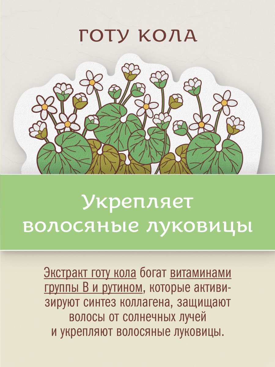 Бальзам-ополаскиватель ГОТУ КОЛА И ТУЛСИ с протеинами шёлка и маслом манго аюрведический 250 мл
